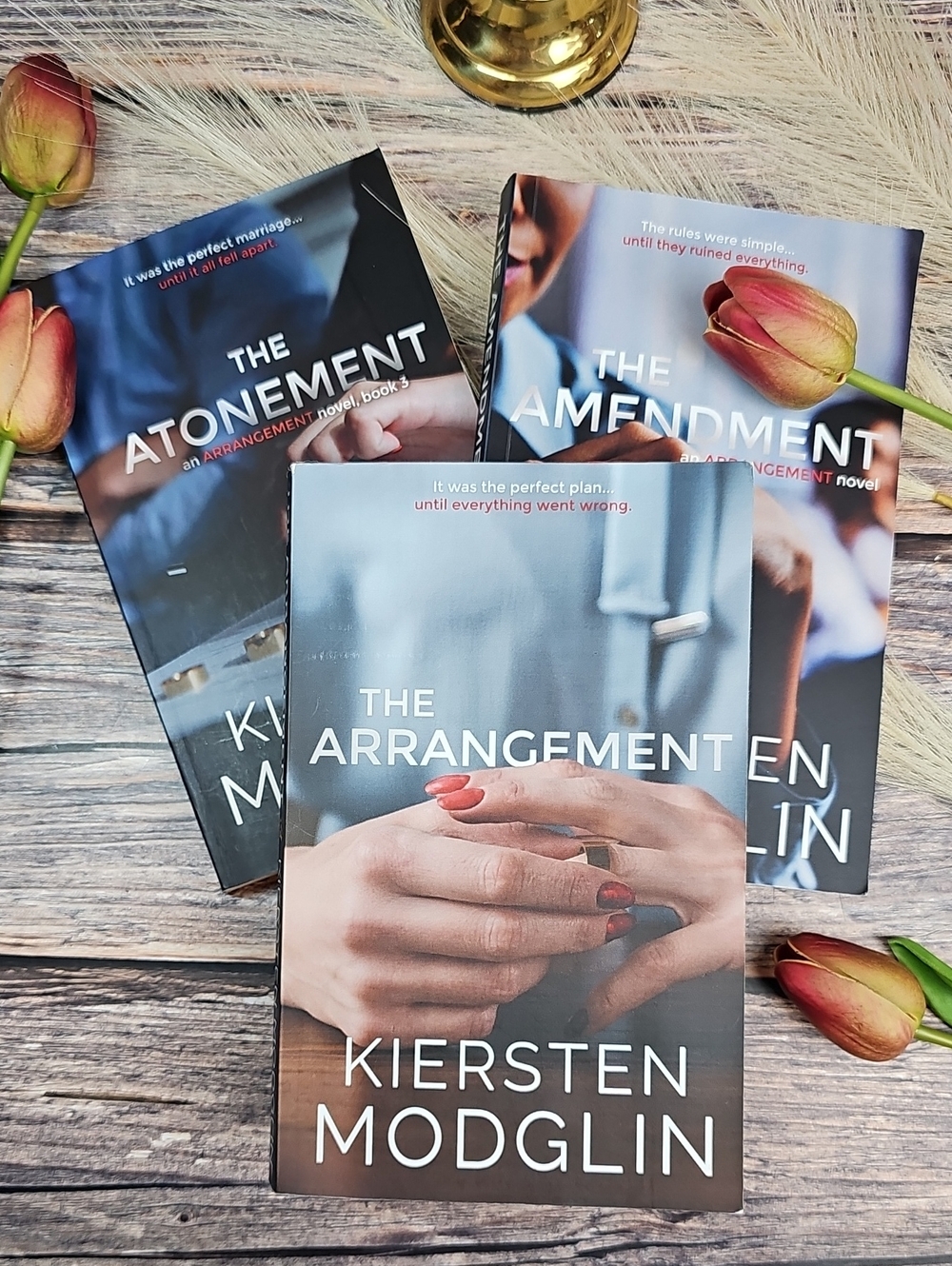 KIERSTEN MODGLIN 3 BOOK SERIES THE ARRANGEMENT AMENDMENT ATONEMENT PAPERBACKS